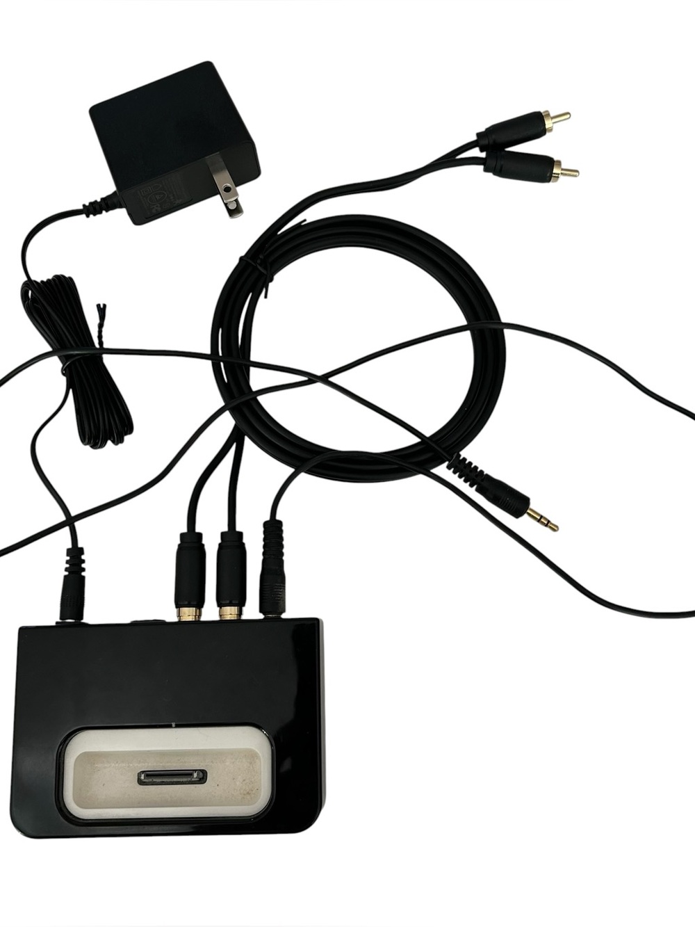 Denon ASD-1R iPod Dock Station Audio Interface w/ Power Adapter RCA Cable Tested